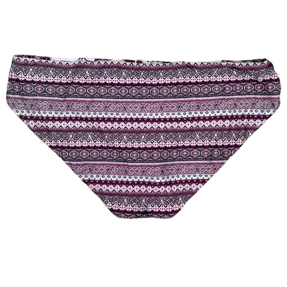 NEW - BECCA Reversible Peacock Hipster Bikini Bottom Pink Purple - Sz 3X (22-24) - Picture 6 of 10